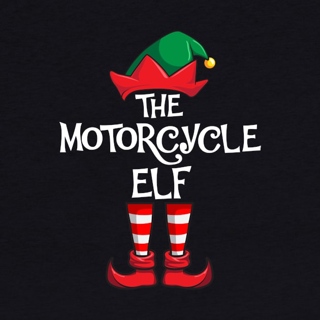 Motorcycle Elf Matching Family Christmas by hazlleylyavlda